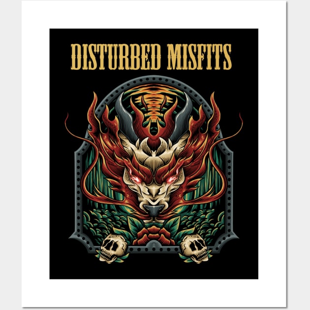 DISTURBED MISFITS BAND Wall Art by Bronze Archer